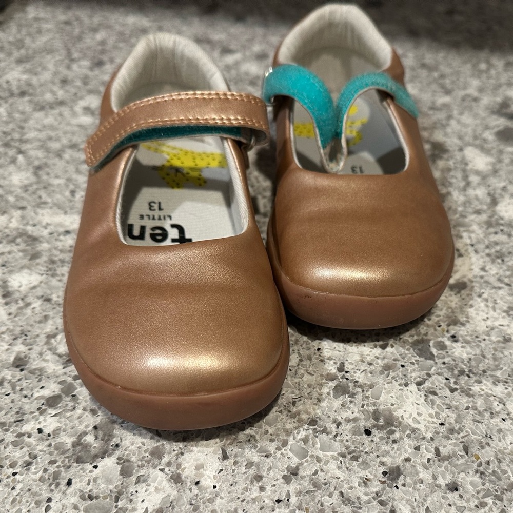 Ten Little Mary Jane rose gold size 13